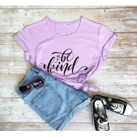 Be Kind Rose Style Short Sleeve European And American Street Leisure T-shirt