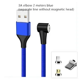 Compatible with Apple , Magnetic USB Cable Fast Charging Micro USB Type C Data Wire Cord Magnet Charger Mobile Phone Cable
