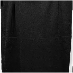 Dark Buttoned Hooded Wool Knitted Cardigan