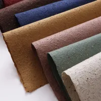 Agarwood Sawdust Handmade Paper For Wrapping Flower Bouquets