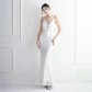 High-density Three-dimensional Strong Sequin Positioning Flower Dress