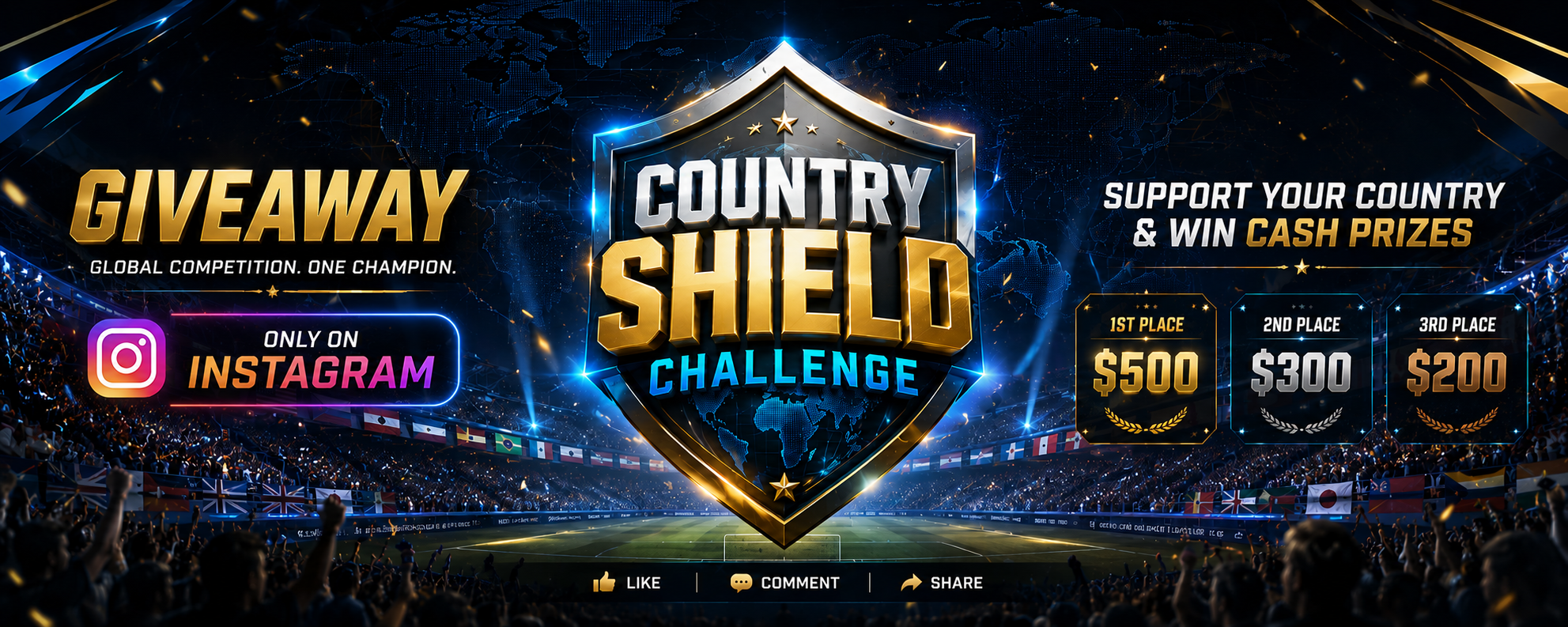 Country Shield Challenge Giveaway Banner